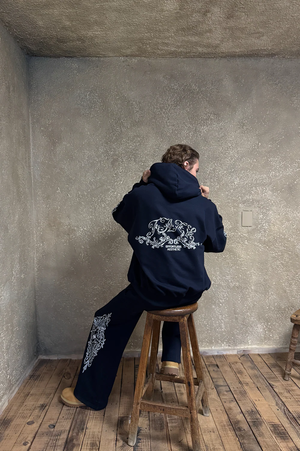 Ornate Hoodie Midnight Blue - Image 2