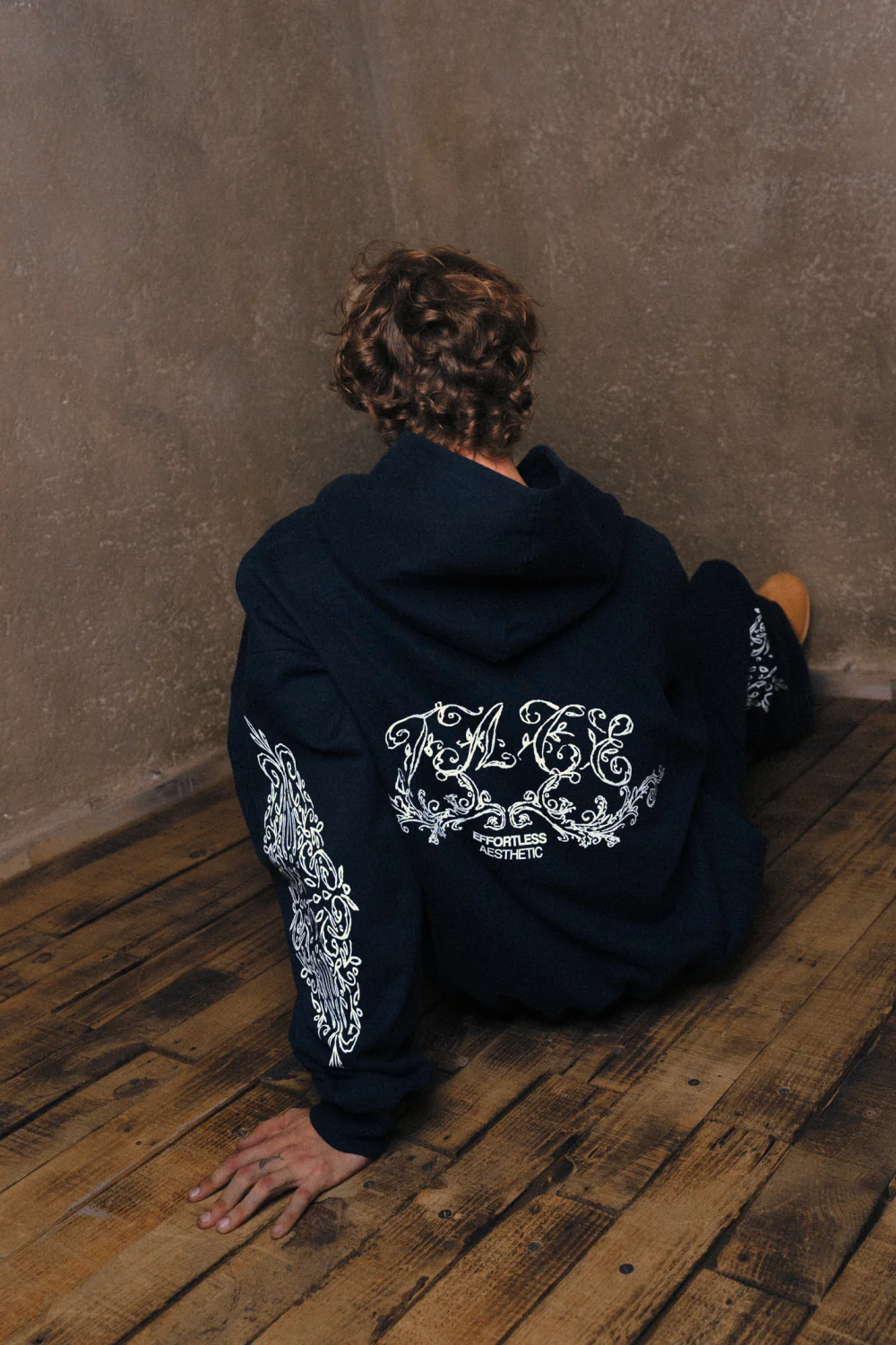 Ornate Hoodie Midnight Blue - Image 5