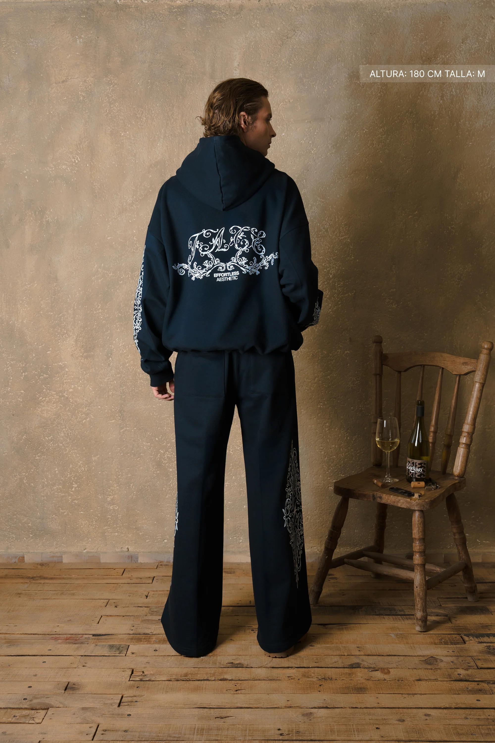 Ornate Hoodie Midnight Blue - Image 7