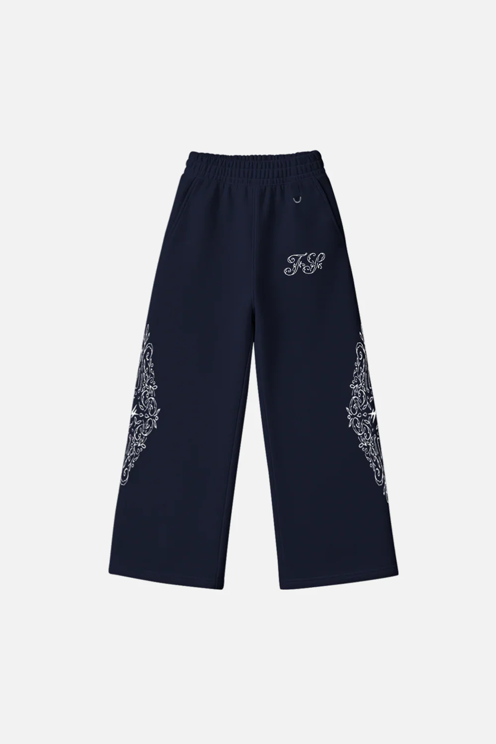 Ornate Wide Pants Midnight Blue