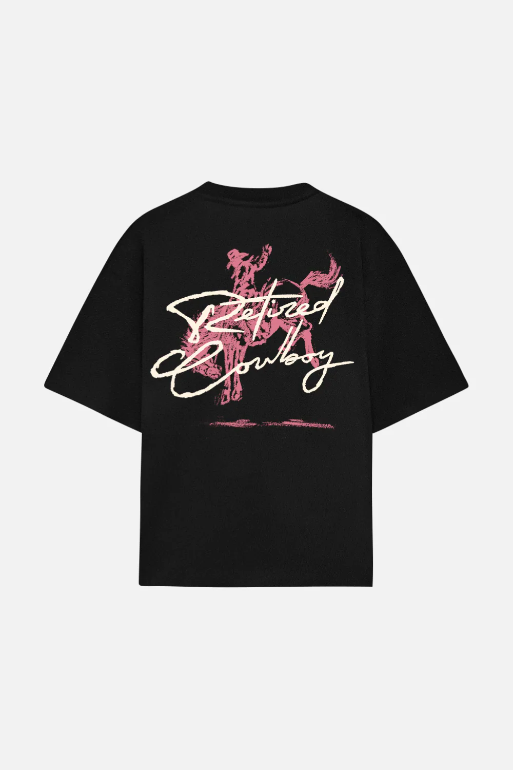 Pink Cowboy Tee Black