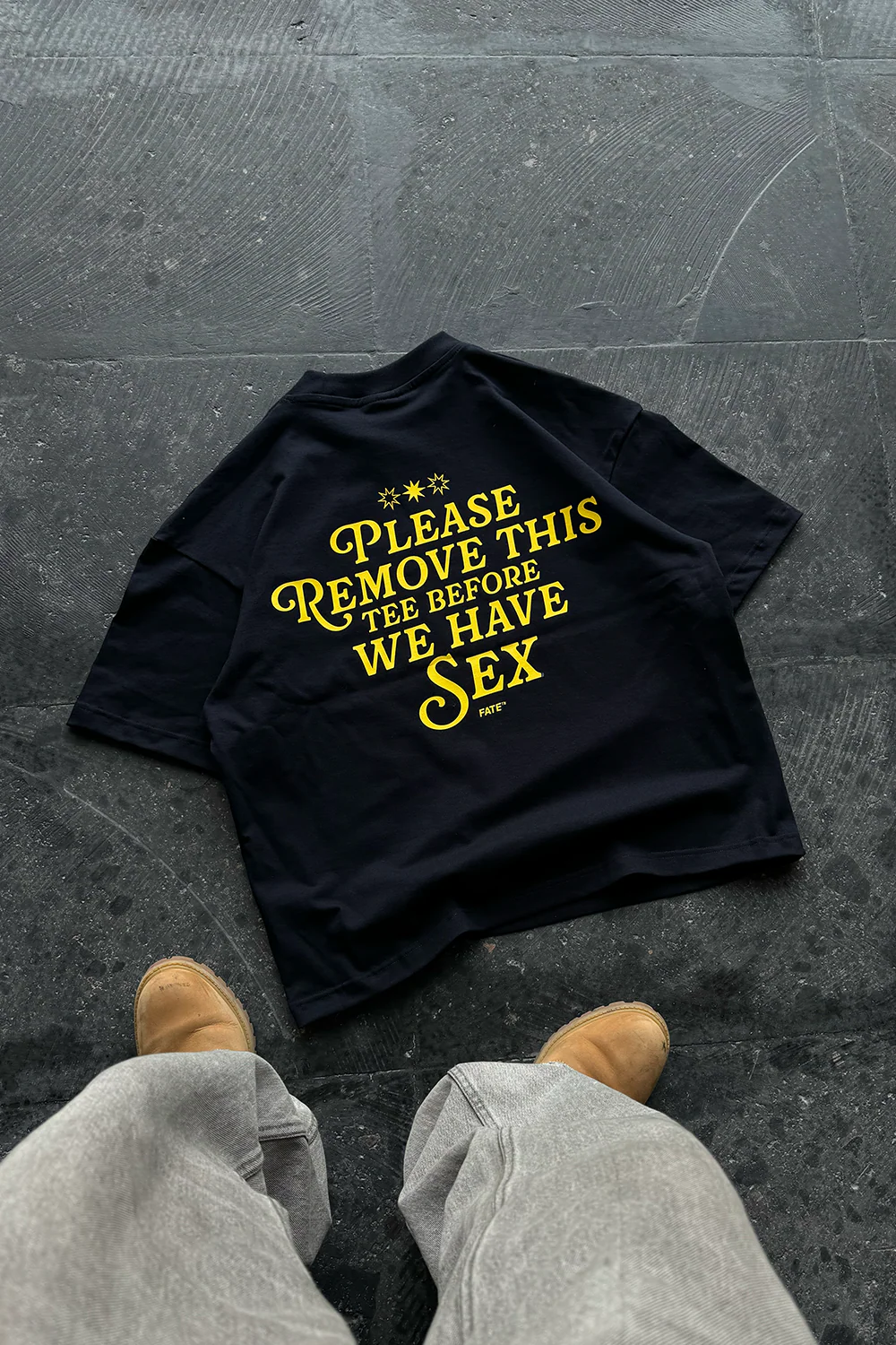Please Remove Tee Navy Blue - Image 4