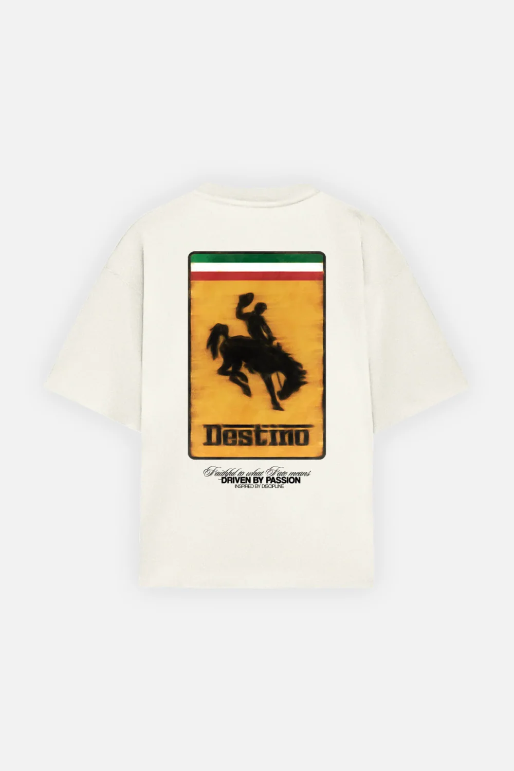 Racing Cowboy Tee Ivory