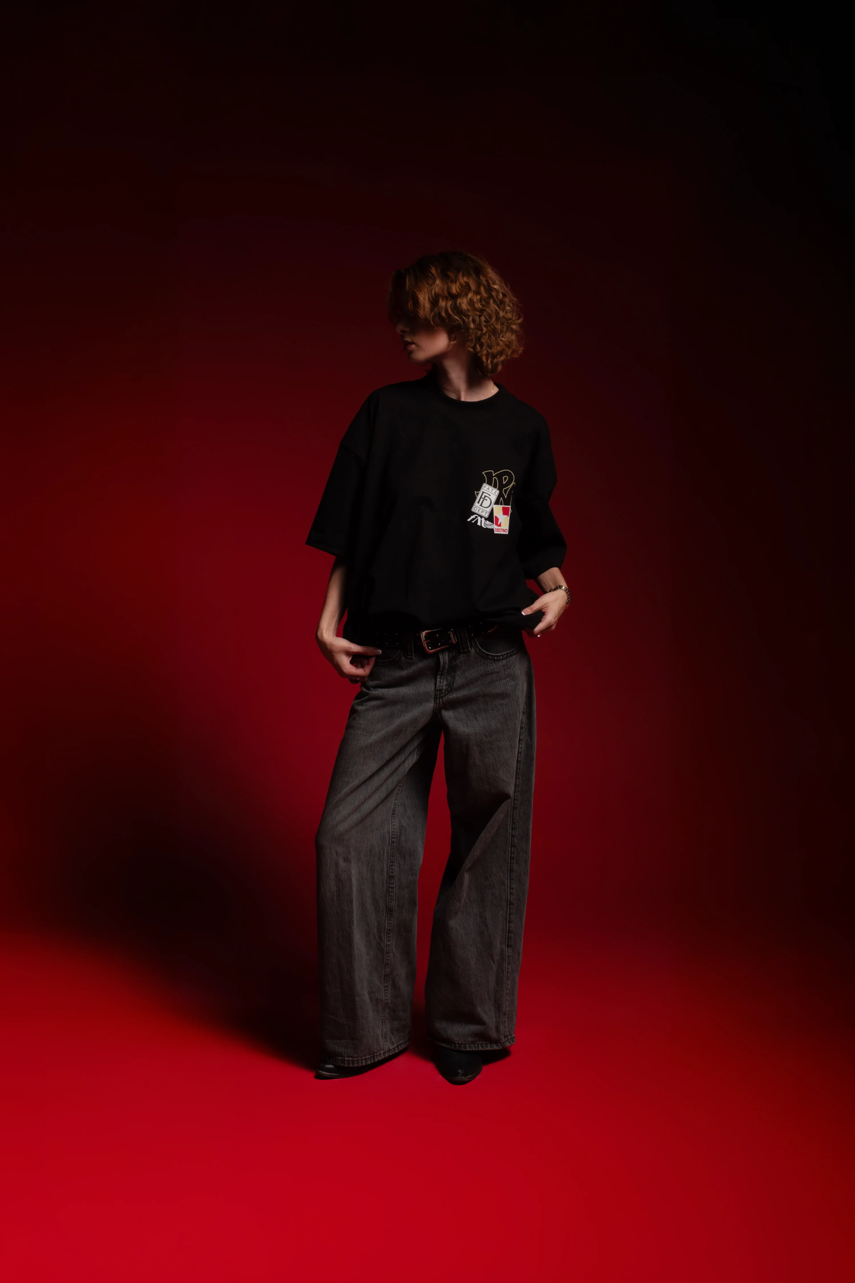 Racing Patches Tee Black - Image 4
