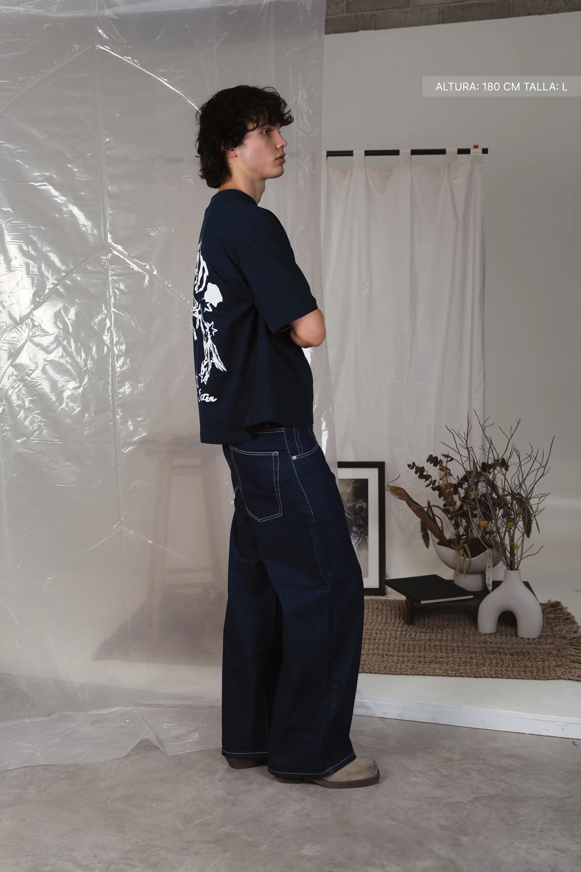 Saint Horses Tee Navy Blue - Image 6