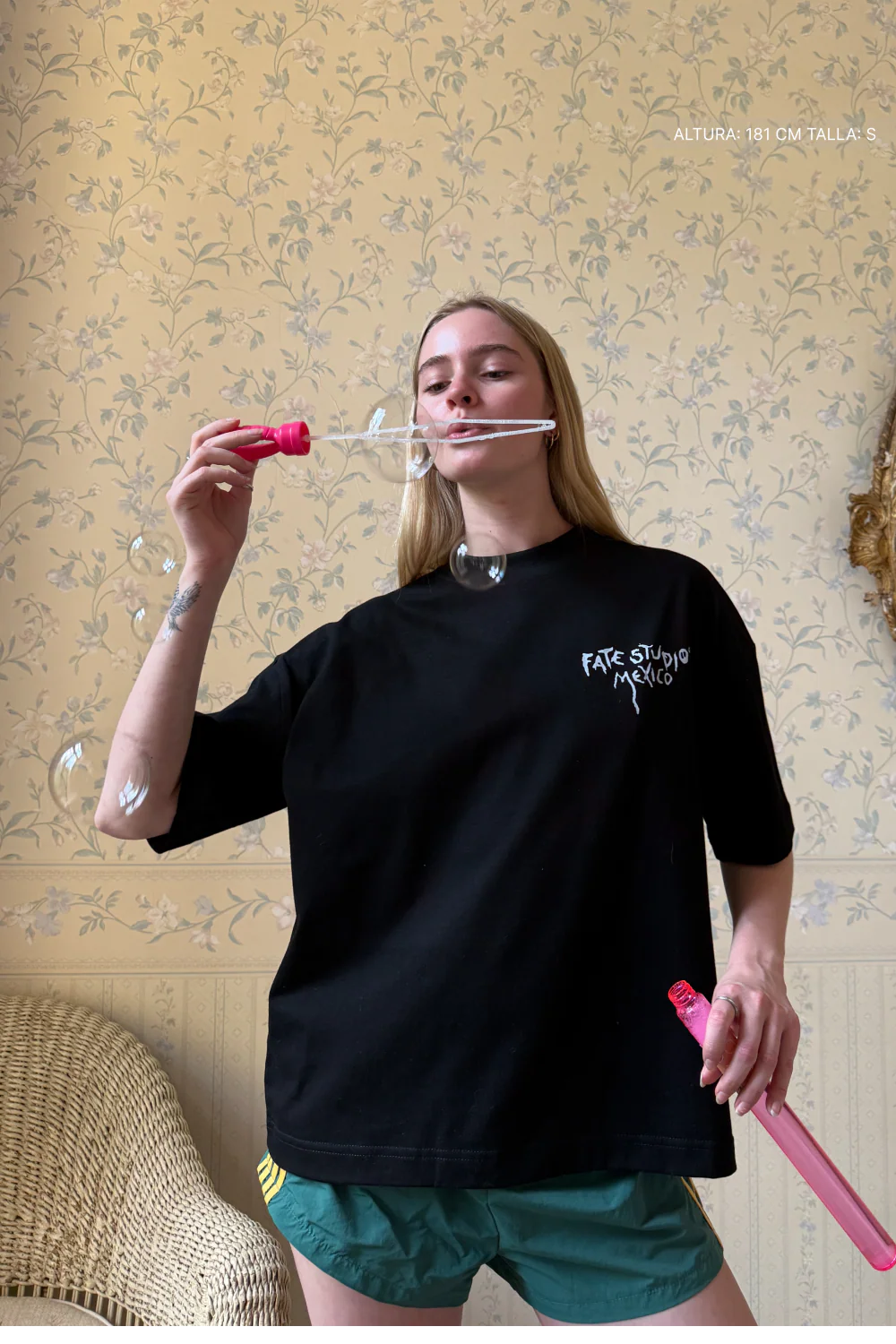 Watercolor Signature  Studios Tee Black - Image 2