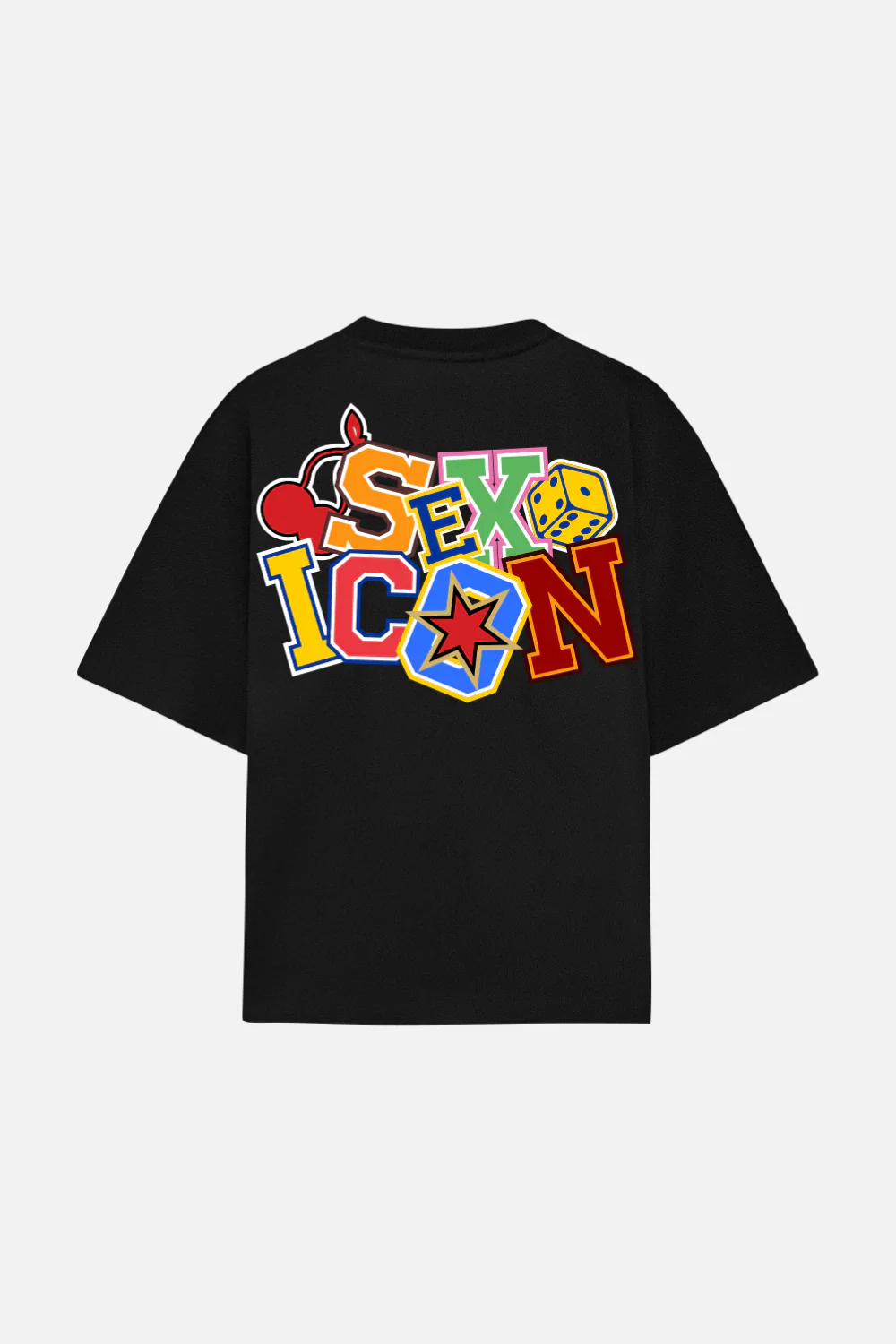 Sex Icon Cherry Tee Black