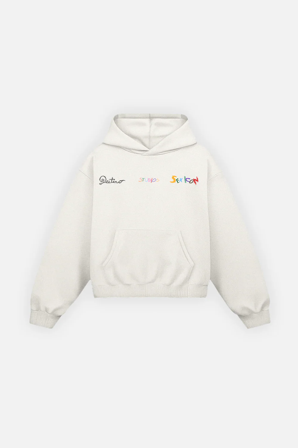 Sex Icon Crayons Hoodie Ivory - Image 3
