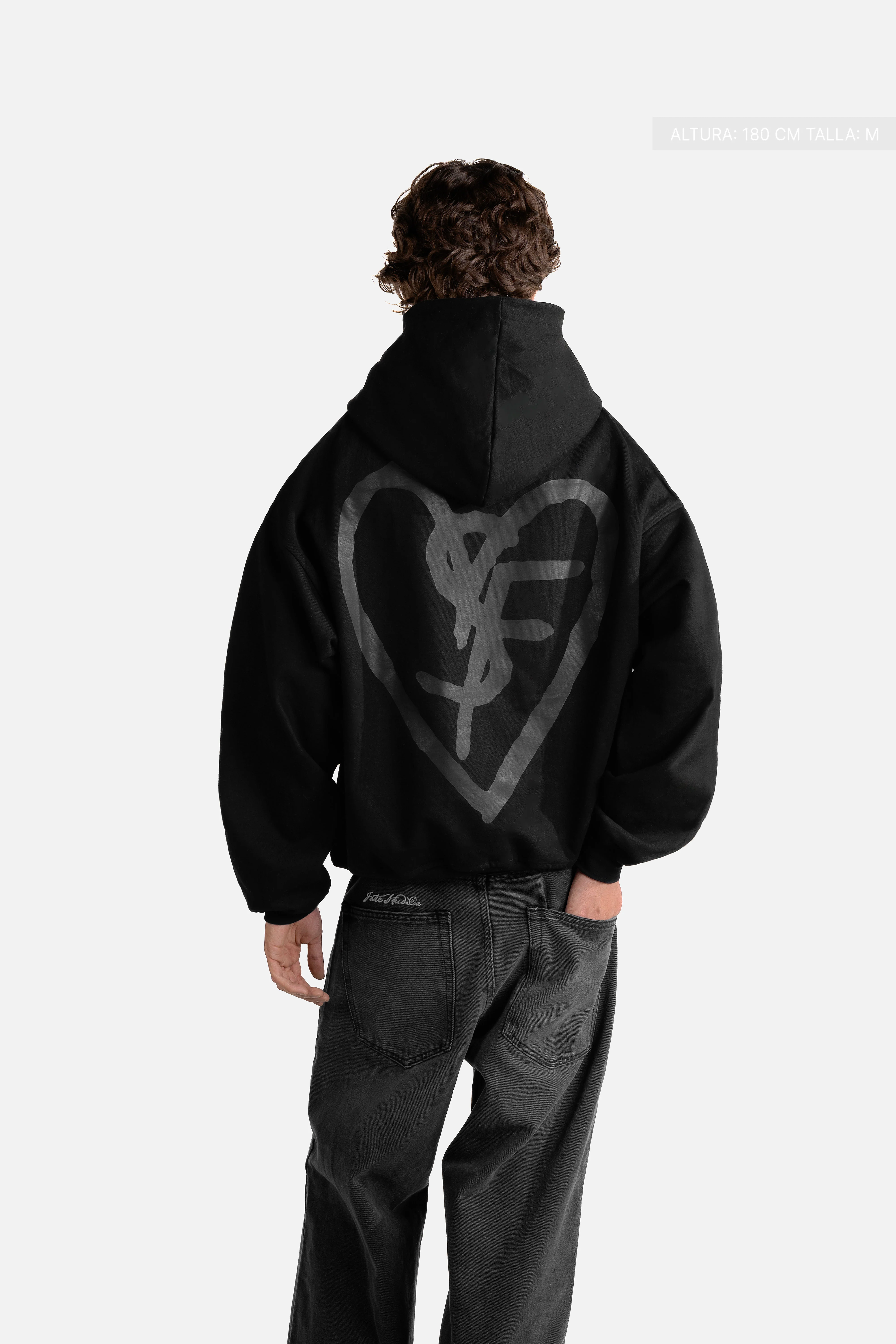 SF Heart Fate Studios Black&Black Hoodie Vantablack - Image 6