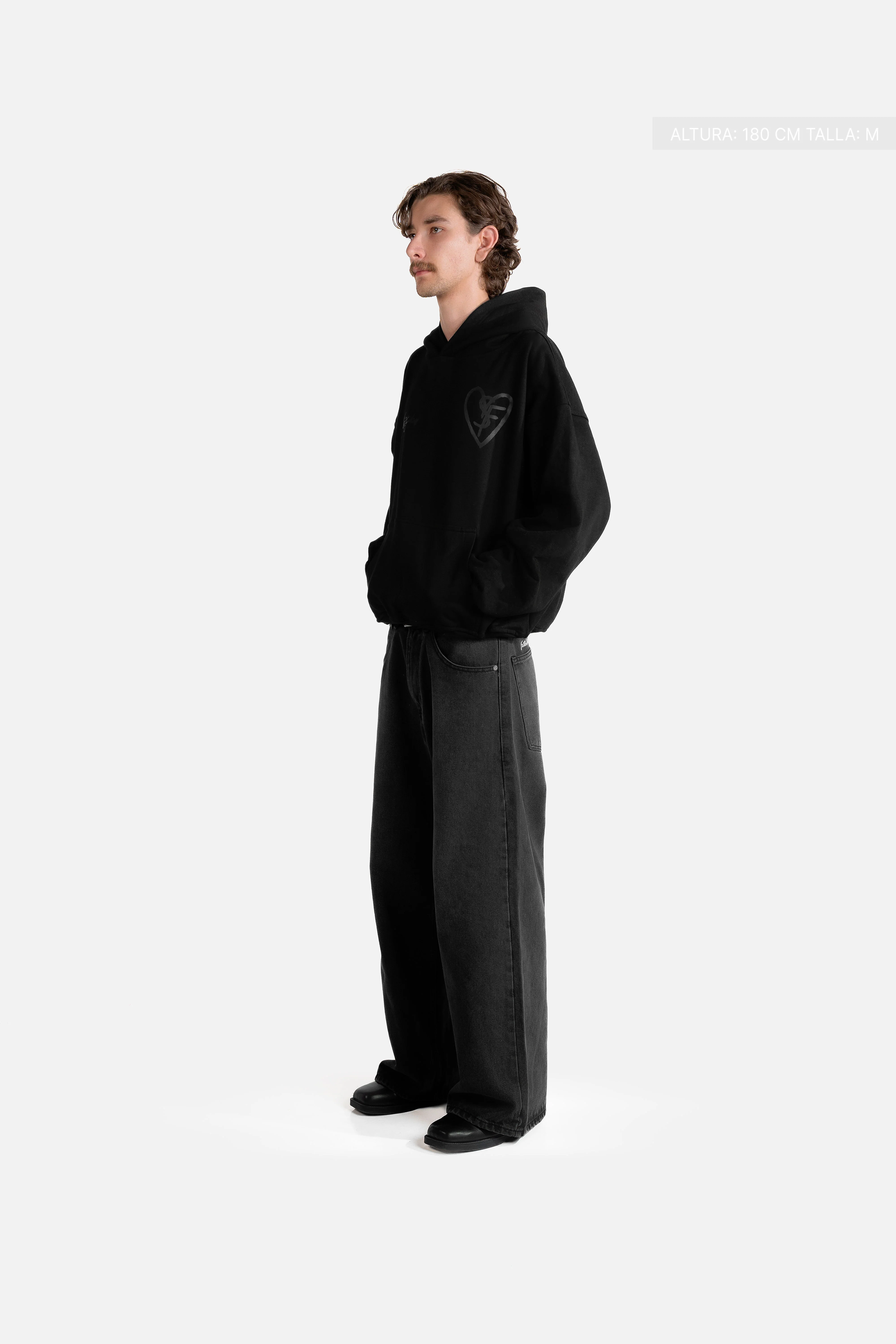SF Heart Fate Studios Black&Black Hoodie Vantablack - Image 7