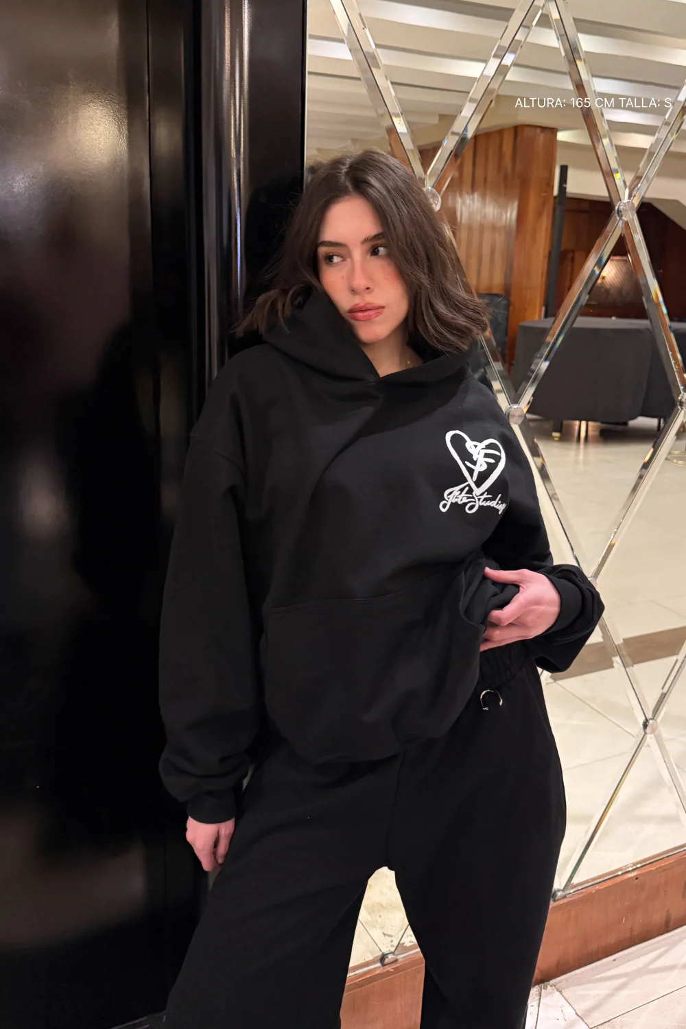 SF Heart Fate Studios Hoodie Vantablack - Image 2