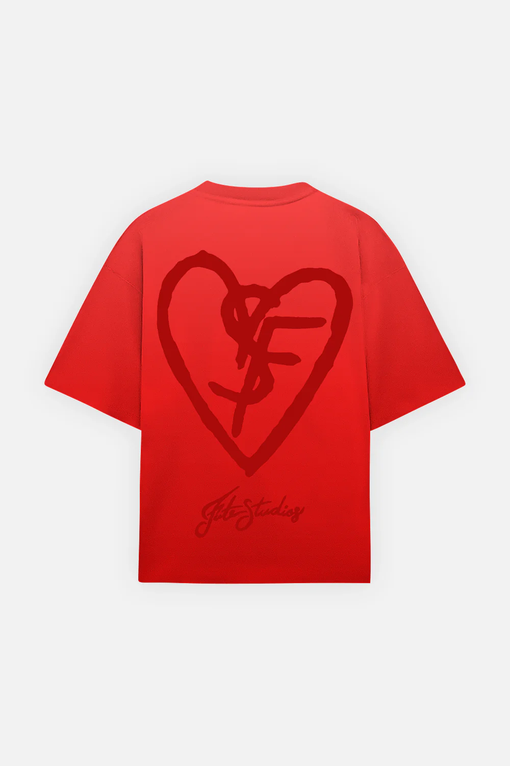 SF Heart Tee Faded Red