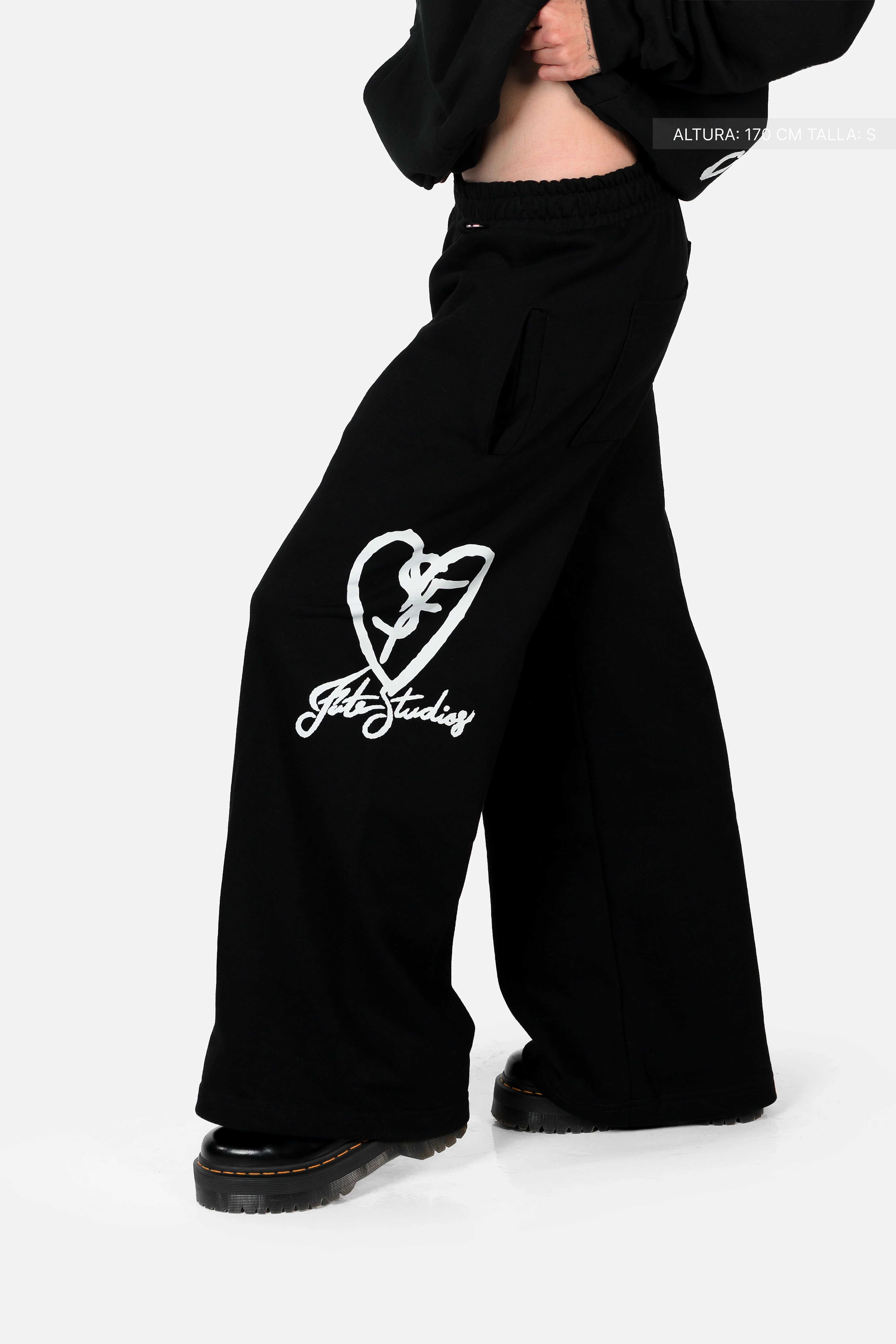 SF Heart Fate Studios Wide Pants Vantablack - Image 6