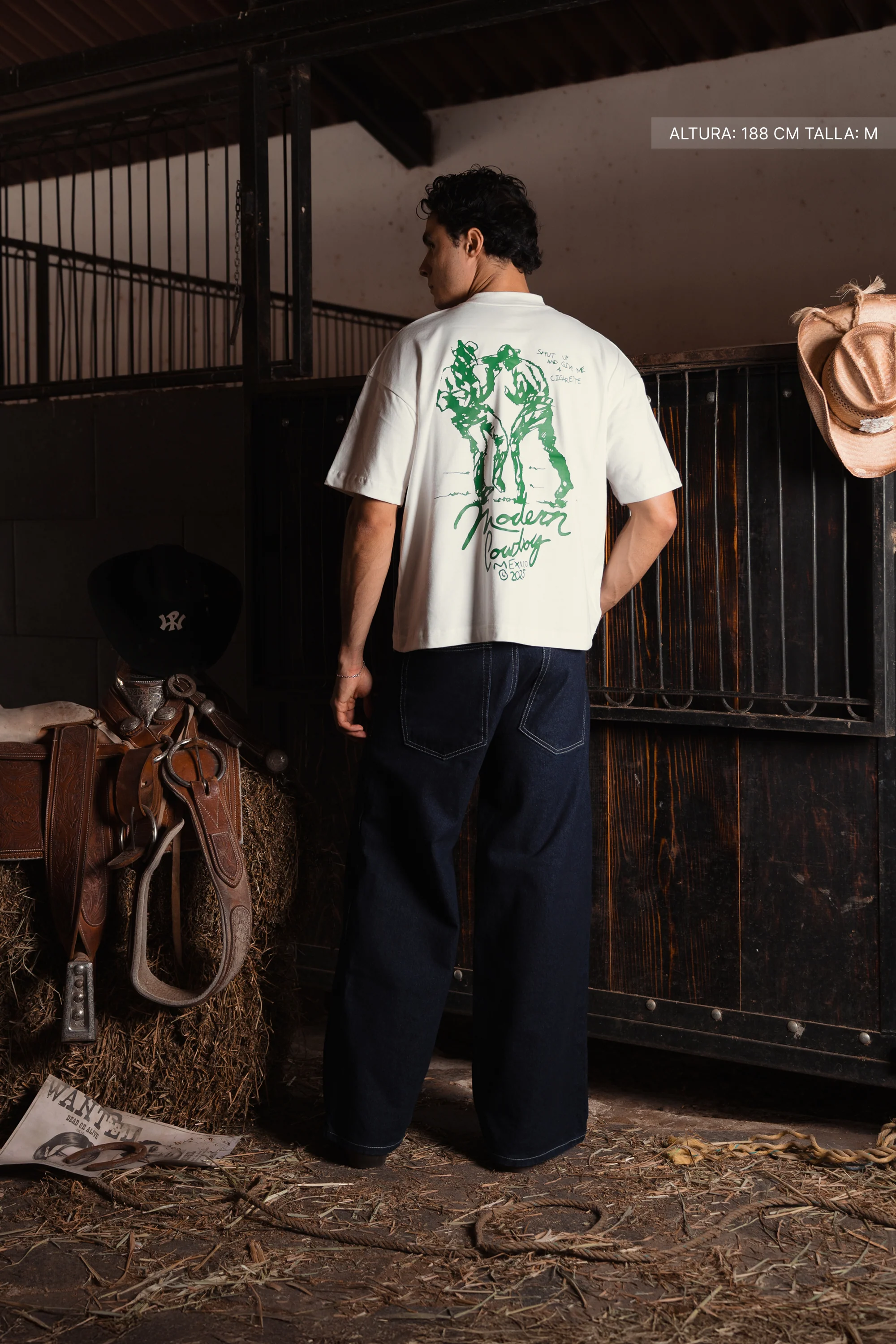Shut Up Cowboy Tee Ivory - Image 7
