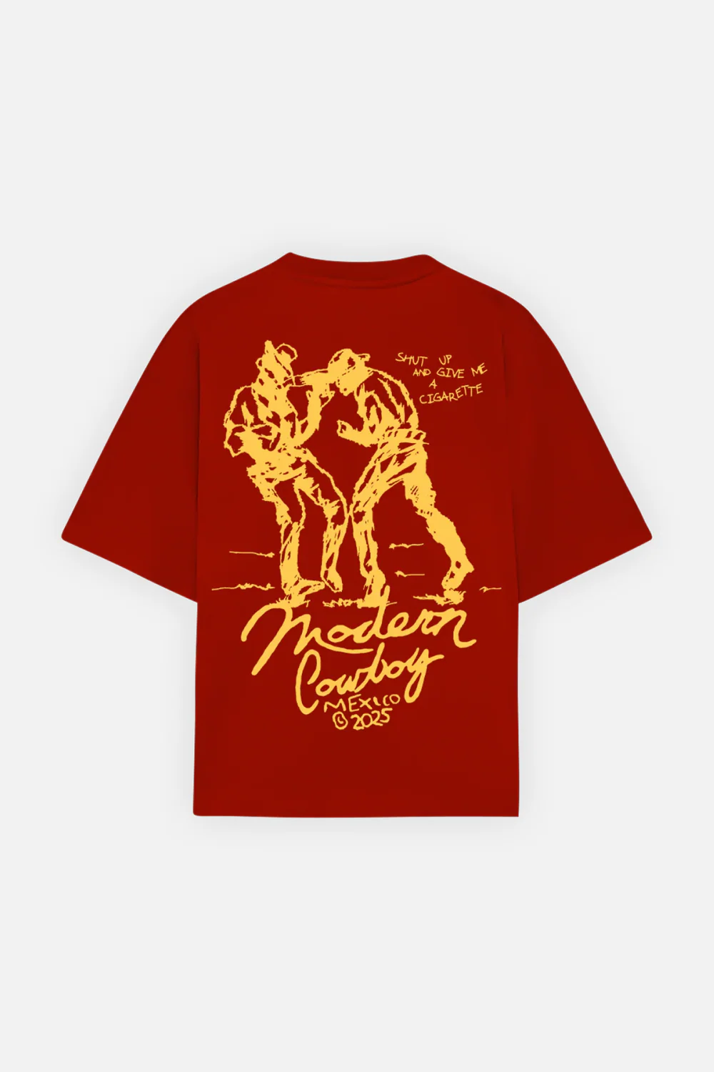 Shut Up Cowboy Tee Red