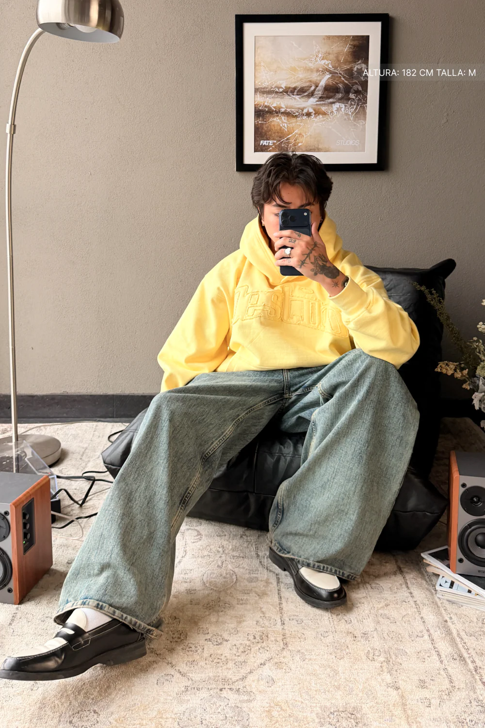 Signature Patch Hoodie Canary Yellow - Image 2