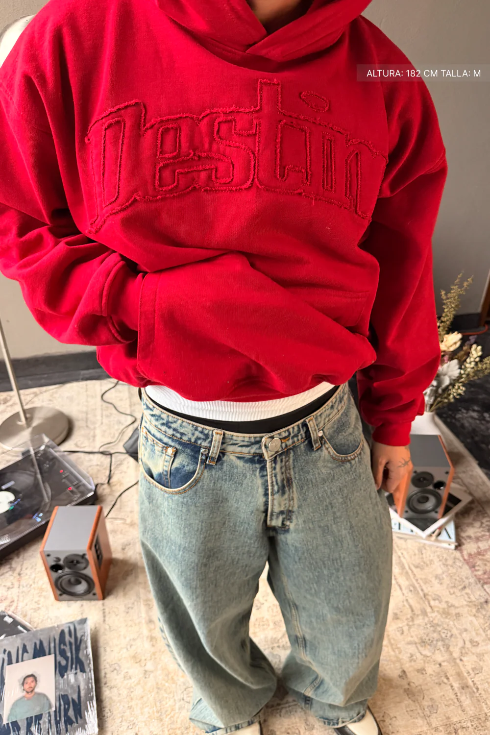 Signature Patch Hoodie Cherry Red - Image 4