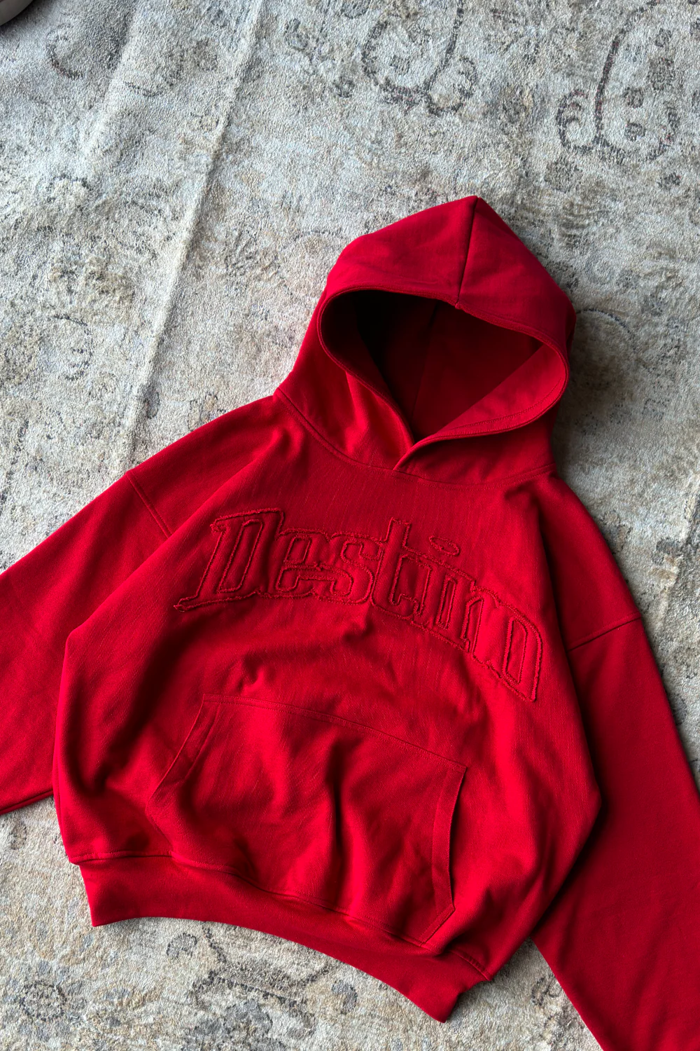 Signature Patch Hoodie Cherry Red - Image 6