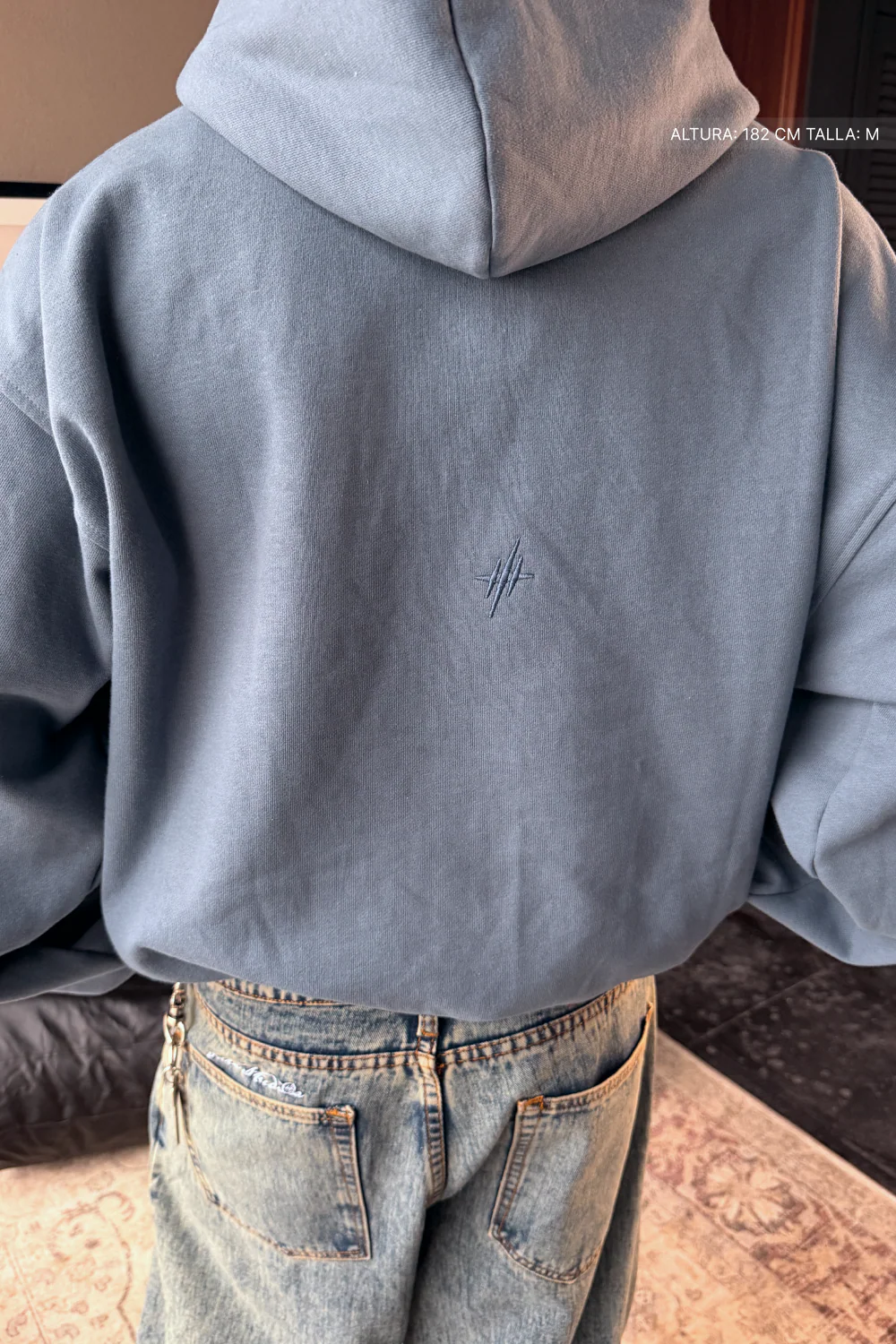 Signature Patch Hoodie Iron Blue - Image 5