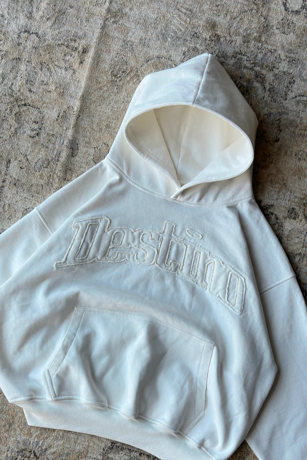 Signature Patch Hoodie Ivory - Image 6