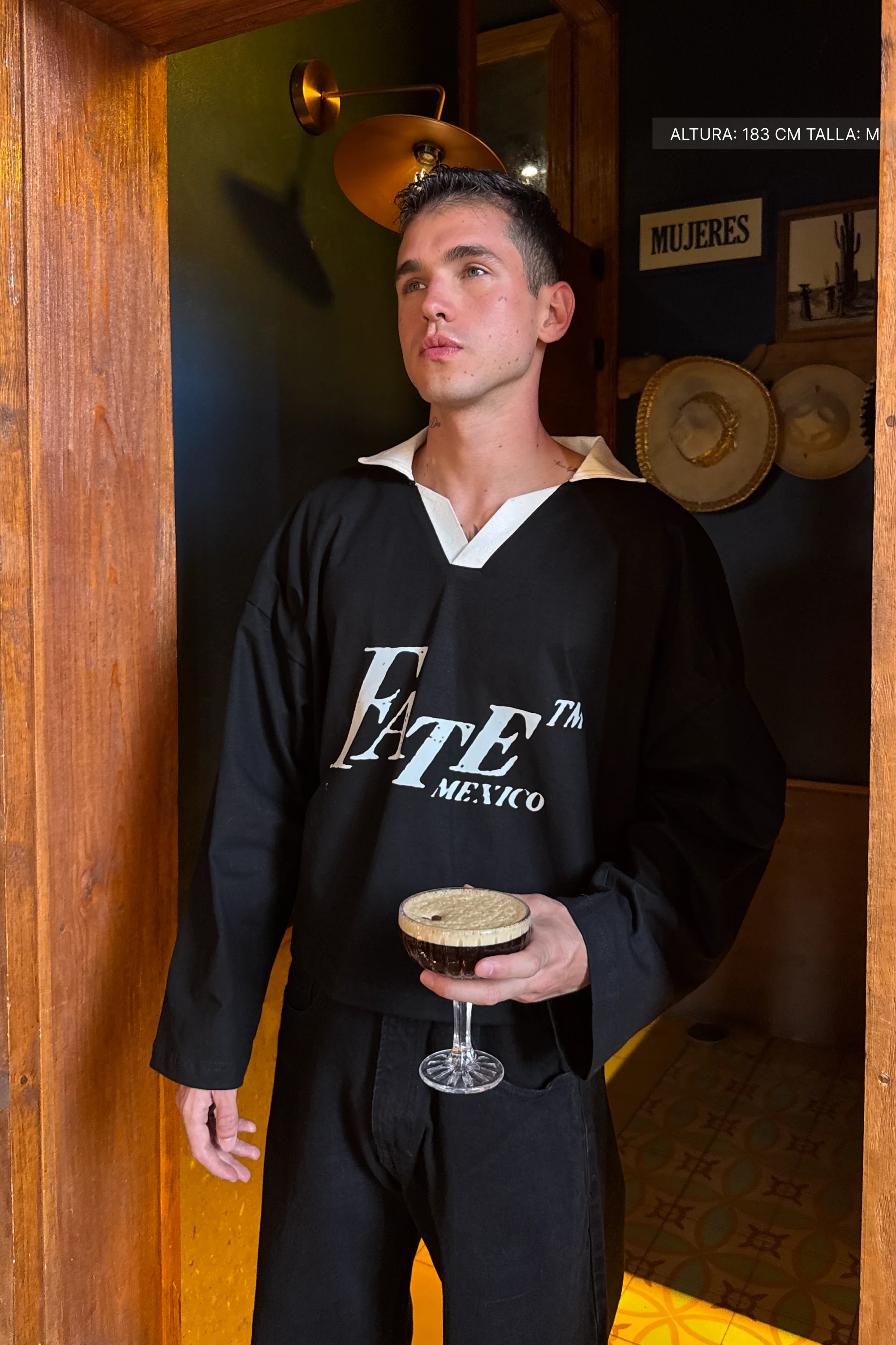 Spending My Money Longsleeve Polo Black - Image 5