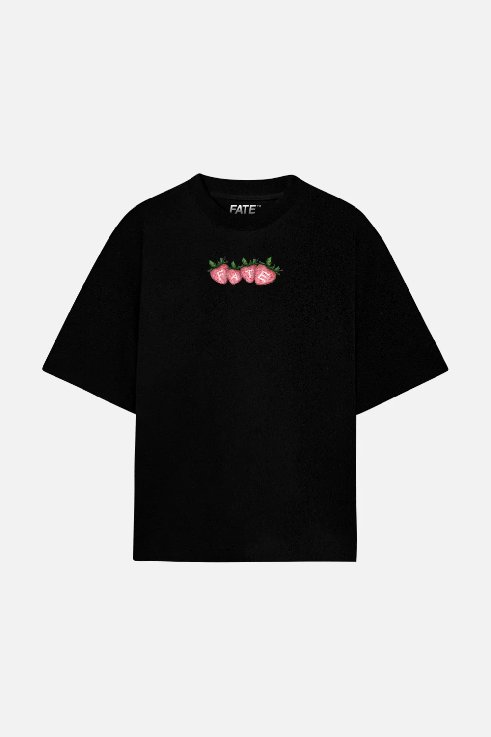 Strawberry Tee Black - Image 3
