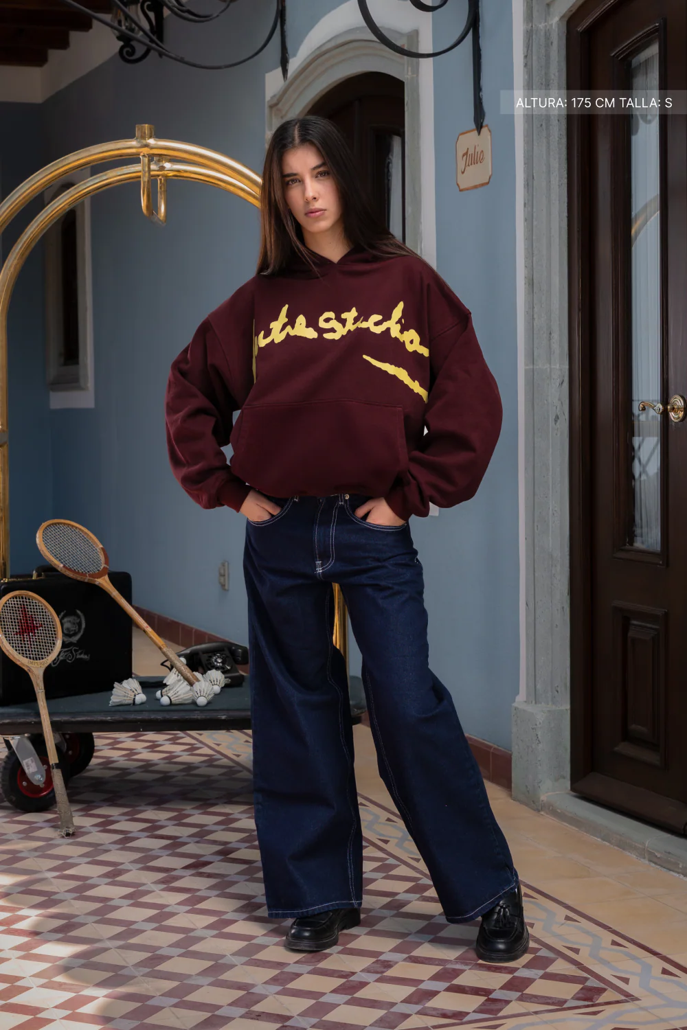 Studios Hoodie Burgundy - Image 8