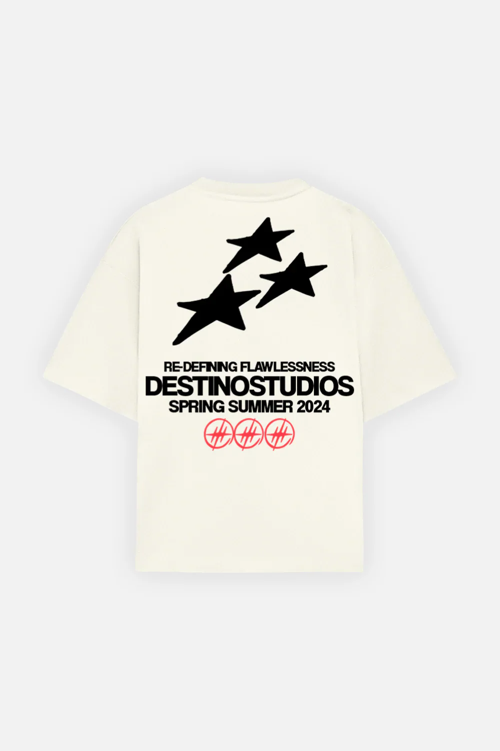 Triple Star Tee Ivory