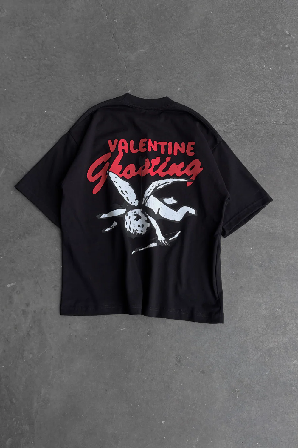Valentine Ghosting Tee Black - Image 2