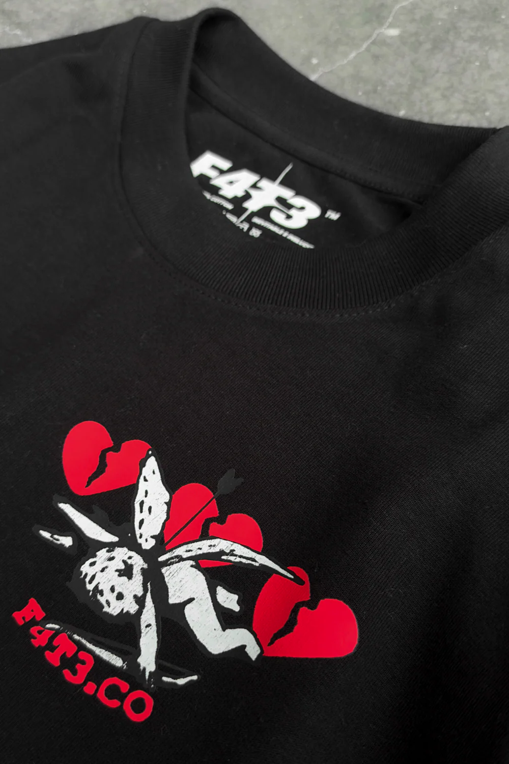 Valentine Ghosting Tee Black - Image 4