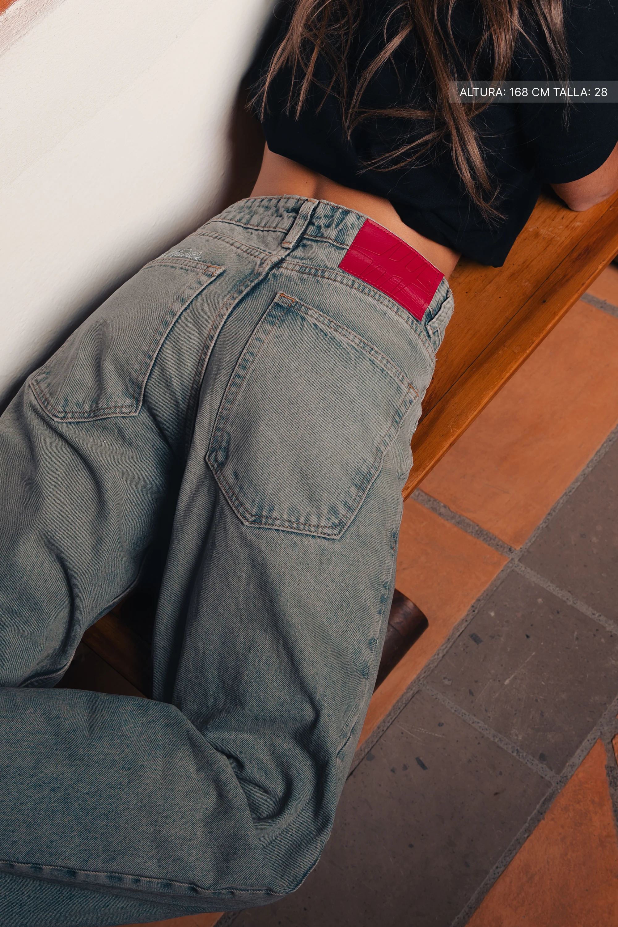 WB Jeans Dirty Washed Blue - Image 4