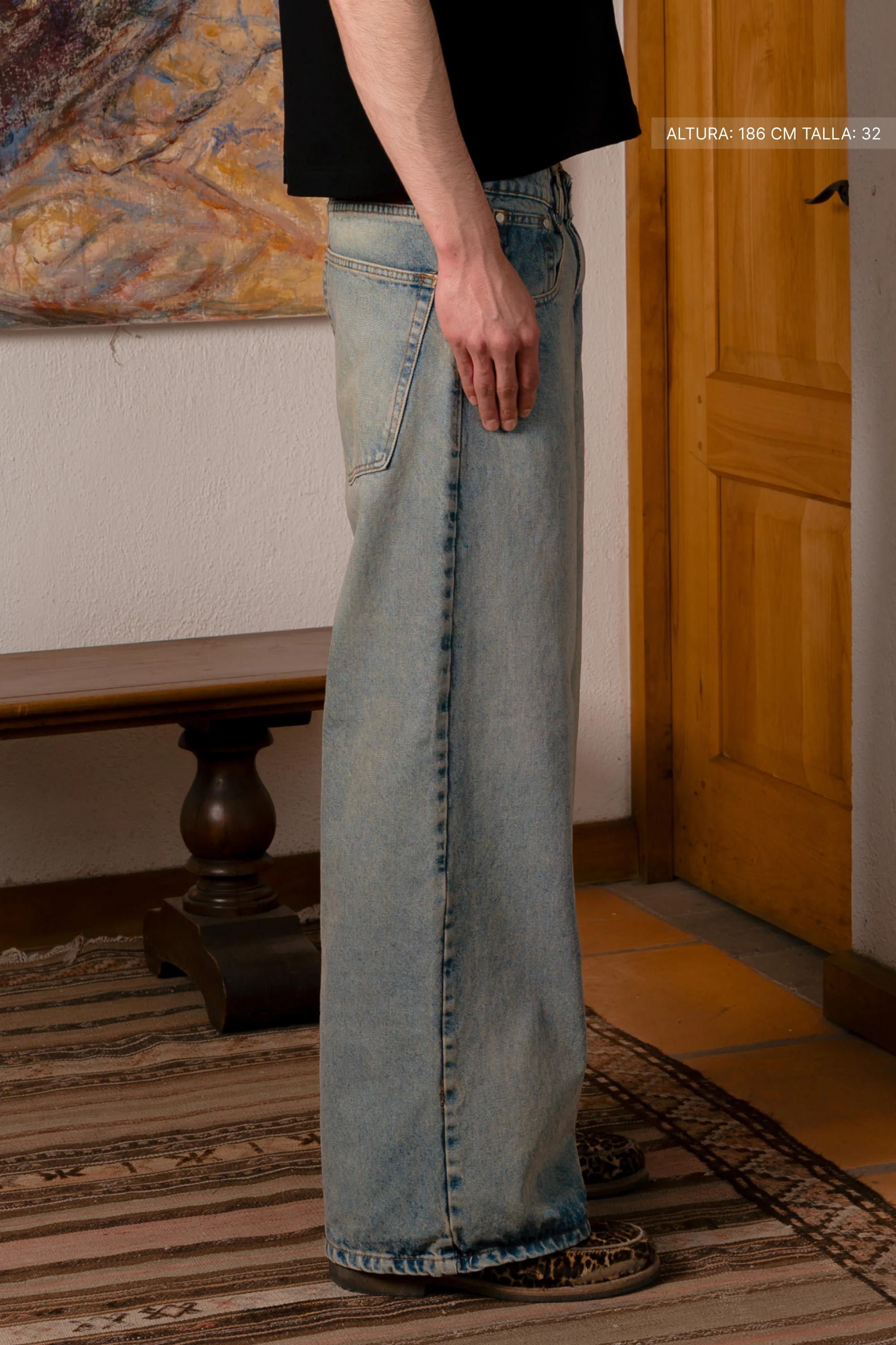 WB Jeans Dirty Washed Blue - Image 8
