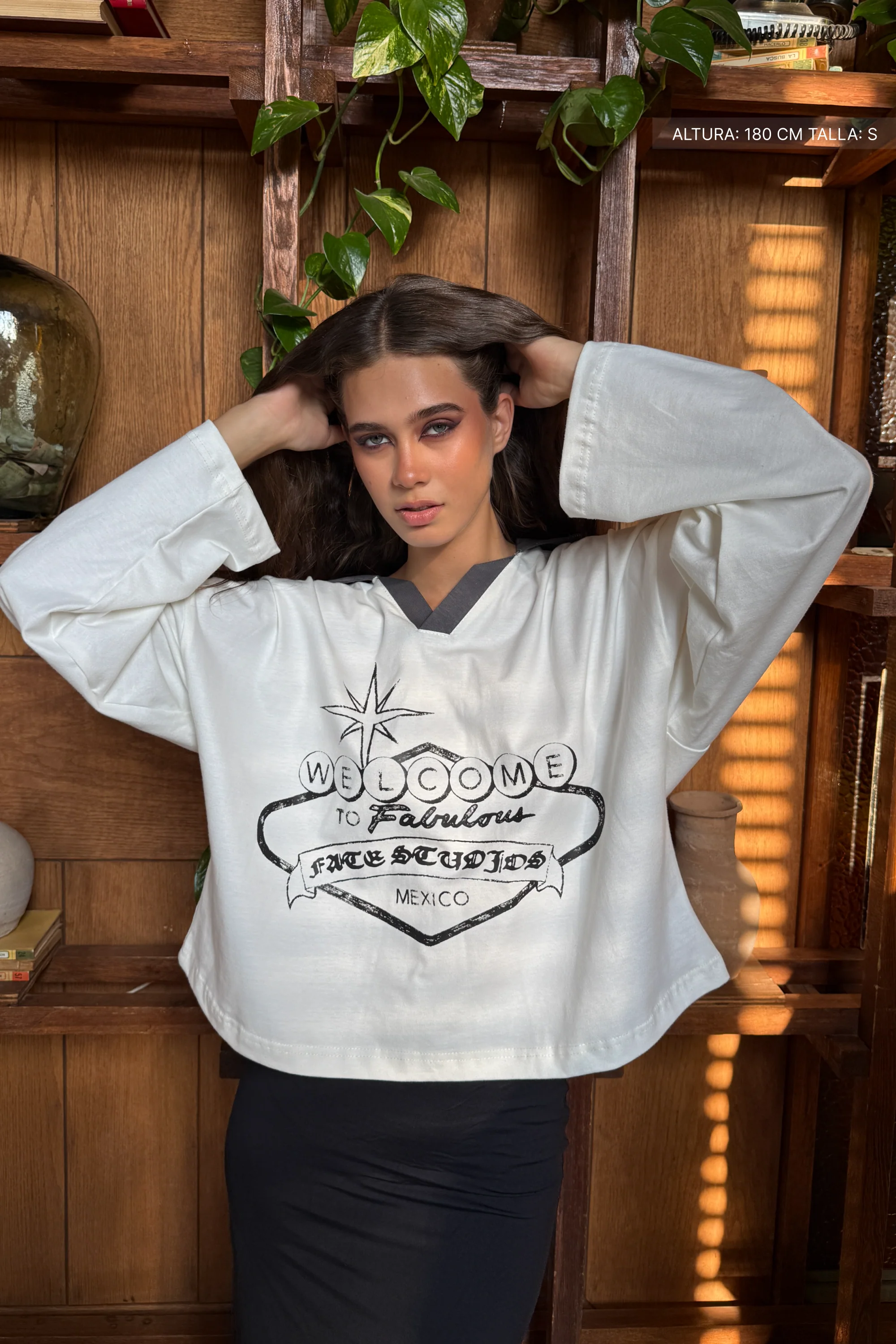 Welcome To Fate Studios Longsleeve Polo Ivory - Image 6